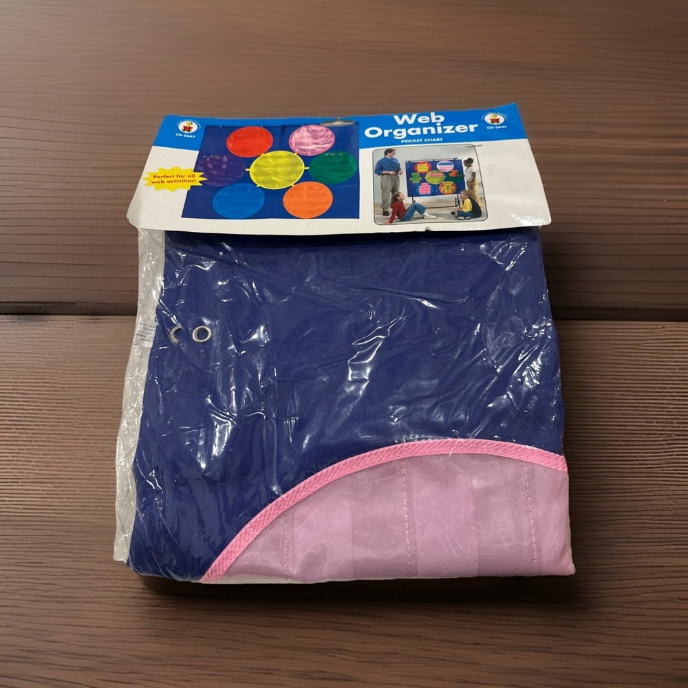 NEW Carson-Dellosa Web Organizer Pocket Chart 48"x39" HTF Teacher Classroom NIP